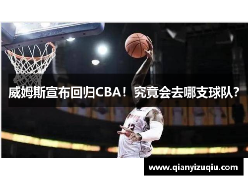 威姆斯宣布回归CBA!究竟会去哪支球队? 威姆斯宣布回归CBA!究竟会去哪支球队?